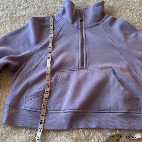 Lululemon Scuba Oversized Funnel Neck Half Zip in Lavender Size M/L - Picture 9 of 12